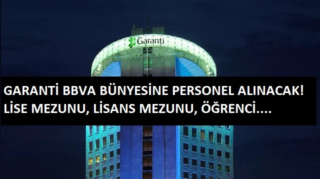 Garanti BBVA personel alımı