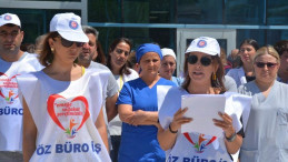 4/D'li işçilerden 'baskı'ya karşı protesto