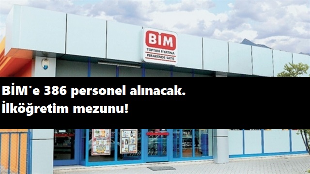 BİM 386 personel alacak | Başvuru şartları nelerdir?