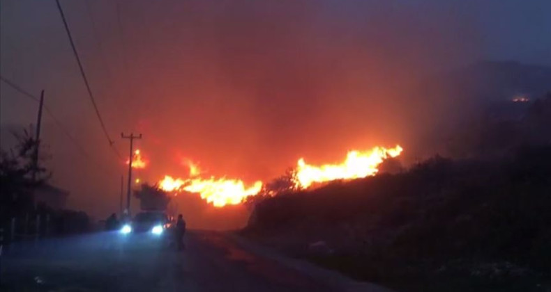 Marmara Adası yangını kontrol altında