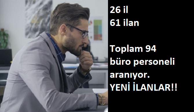 İlköğretim mezunu büro personeli aranıyor