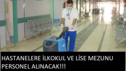 Hastanelere işçi, temizlikçi, sekreter ve hizmetli gibi personel aranıyor