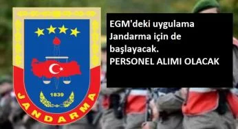 Açıklandı: Jandarma'ya kadın ve erkek personeller alınacak