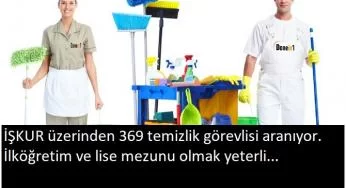 İlköğretim ve lise mezunu temizlik memuru aranıyor