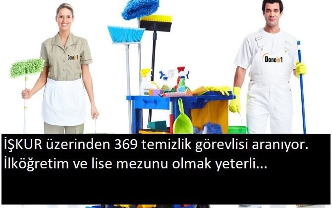 İlköğretim ve lise mezunu temizlik memuru aranıyor