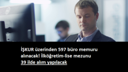 39 ilde 597 büro memuru alınacak | İlköğretim-lise mezunu