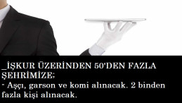 Çeşitli kurumlara aşçı, garson ve servis komisi alınacak | 2 binden fazla alım var