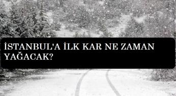 İstanbul'a ilk kar ne zaman yağacak? Açıklandı