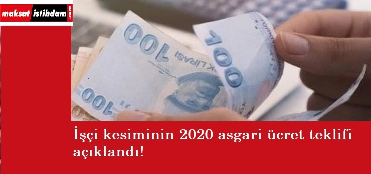 Asgari ücretin ilk teklifi geldi