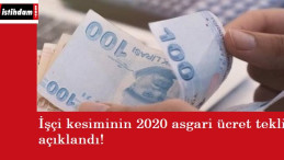 Asgari ücretin ilk teklifi geldi