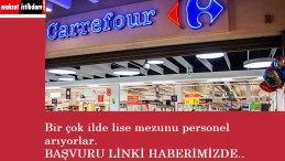CarrefourSA çok sayıda eleman arıyor | Kasiyer- reyon görevlisi- e ticaret ve fazlası