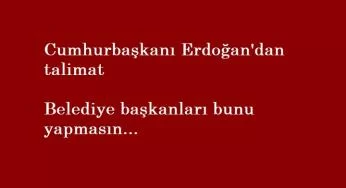 Cumhurbaşkanı Erdoğan'dan belediyelere taşeron talimatı