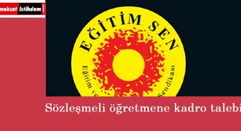 MEB görüşmeleri öncesi 'sözleşmeli öğretmene kadro' talebi