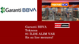 Garanti Bankası ve Teknosa personel arıyor| Lise-önlisans-lisans mezunları