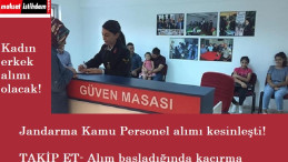 Jandarma'ya kamu personeli alınacağı kesinleşti! İşte detaylar..