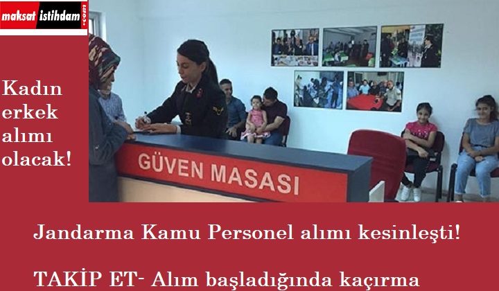 Jandarma'ya kamu personeli alınacağı kesinleşti! İşte detaylar..
