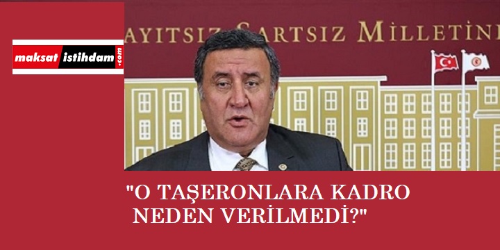 O taşeronlara da kadro çağrısı Meclisten haykırıldı