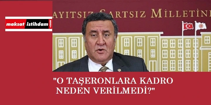 O taşeronlara da kadro çağrısı Meclisten haykırıldı