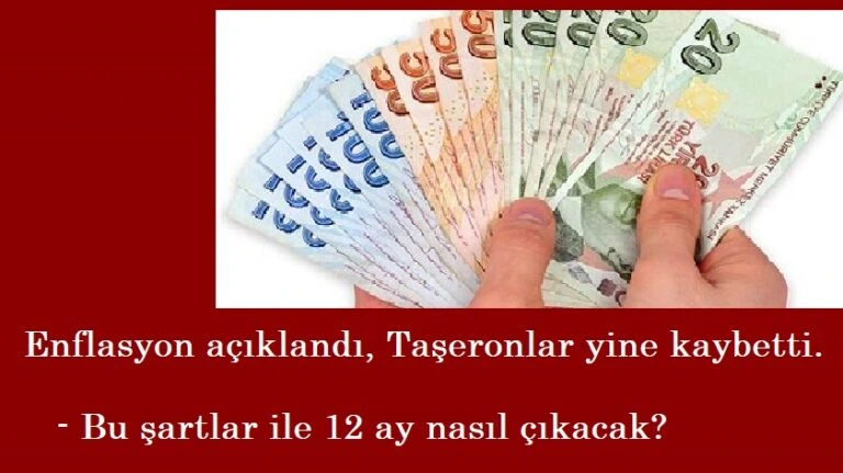 Enflasyon açıklandı, taşeronlar yine kaybetti!