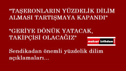 Sendikadan taşerona yüzdelik dilim açıklaması: 