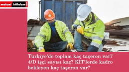 Türkiye'de kadro alan veya alamayan toplam kaç taşeron var?