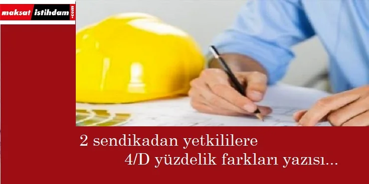 İki sendikadan yüzdelik fark yazısı: "Artık verin"