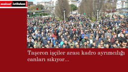 110 taşeron arkadaşları gibi kadro istiyor