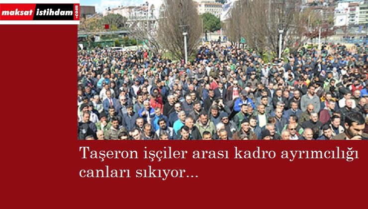110 taşeron arkadaşları gibi kadro istiyor