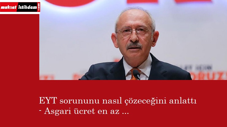 CHP'den EYT ve asgari ücret açıklaması
