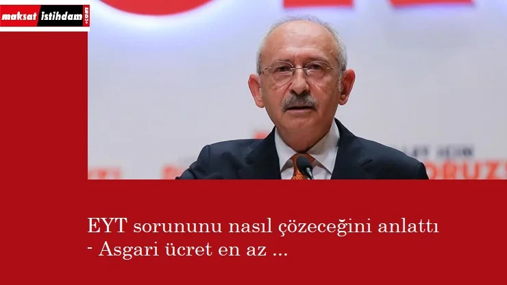 CHP'den EYT ve asgari ücret açıklaması