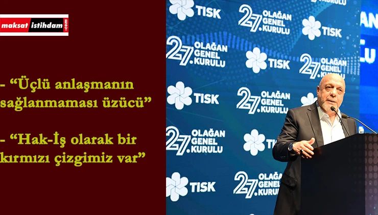 Mahmut Arslan: "Bu yıl maalesef uzlaşma olmadı"