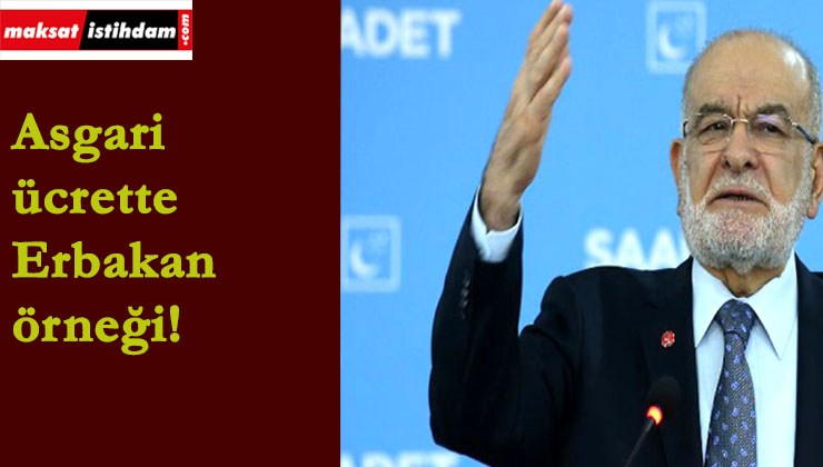 Asgari ücret için 'Erbakan' hatırlatması