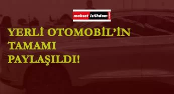 Yerli otomobil duyuruluyor! 19.23 detayı dikkat çekti