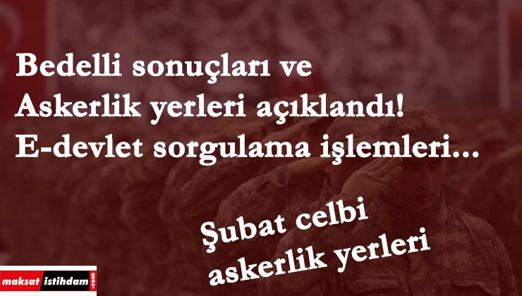 Bedelli askerlik sonuç sorgulama nasıl yapılır? e-Devlet bedelli sonucu