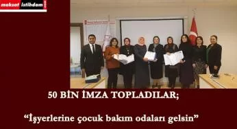 İş yerlerine çocuk bakım odaları talebi