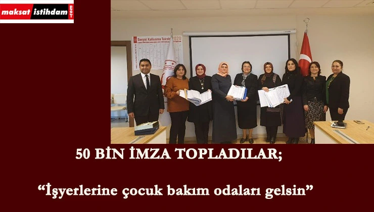 İş yerlerine çocuk bakım odaları talebi