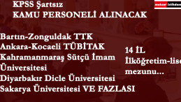 Devlet kurumları personel alacak | 14 il | 24 Ocak son!