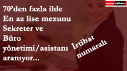 Özel kurumlara sekreter ve büro yönetimi elemanı aranıyor