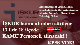 Belediyeler-SYDV ve Üniversite kamu personeli alacak