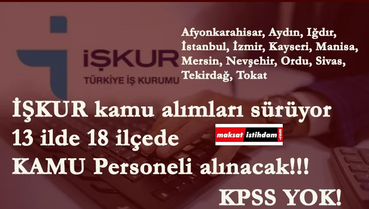 Belediyeler-SYDV ve Üniversite kamu personeli alacak