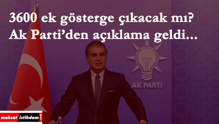 3600 ek gösterge çıkacak mı? Önemli gelişme!