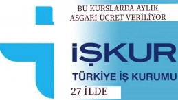 27 ilde İŞKUR kursları var