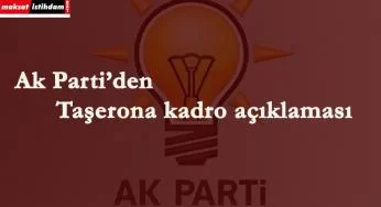 Ak Parti'den taşeron açıklaması