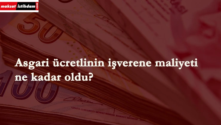 Asgari ücretlinin maliyeti ne kadar?