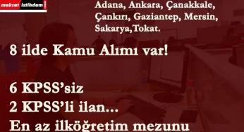 Kamuya onlarca personel aranıyor| Yargıtay-Üniversite-Belediye