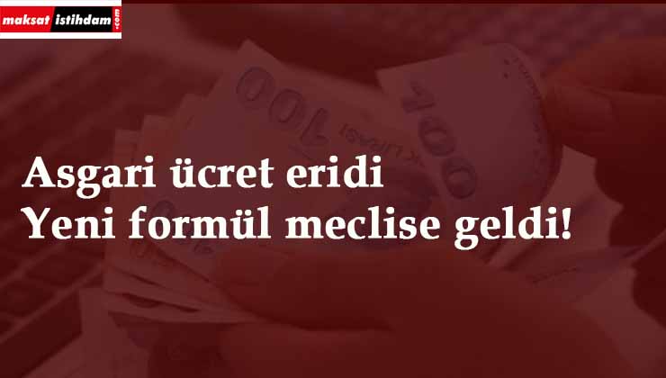 Asgari ücret için yeni formül: Her 4 ayda...