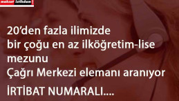 Çağrı merkezinde çalışacak eleman alınacak | 20'den fazla ilde