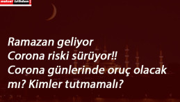 Oruç Covid-19 riskini arttırır mı? Diyanet'ten açıklama geldi