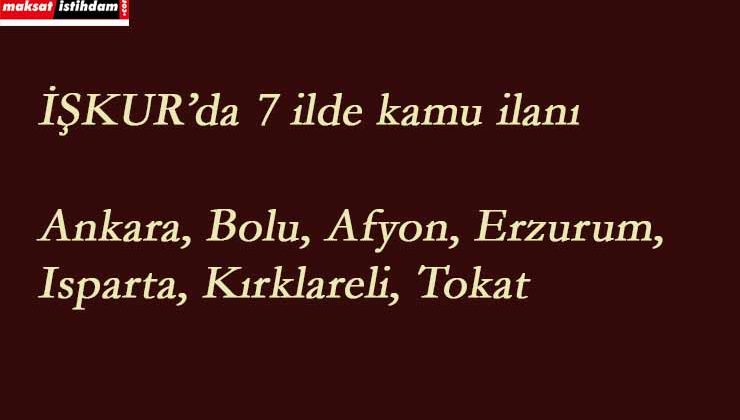 İŞKUR 30 Nisan kamu ilanları yayınlandı | KPSS'siz kamu personeli aranıyor