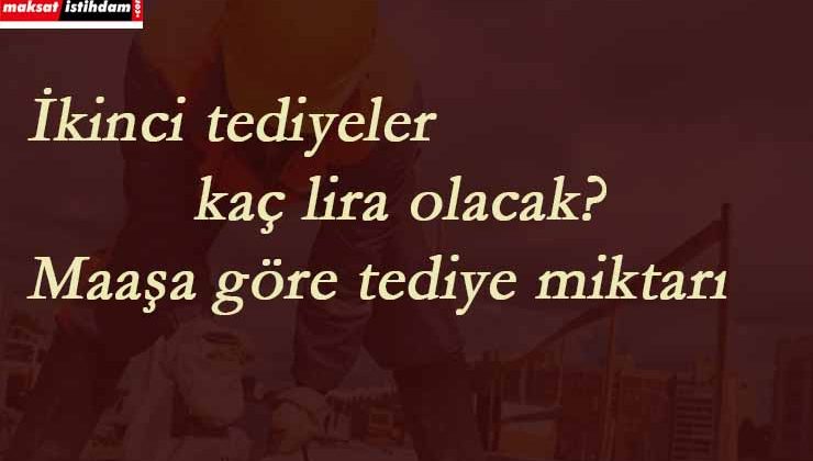 4/D personelin 13 günlük ödemesi ne kadar olacak? Taşerona tediye miktarları belli oldu